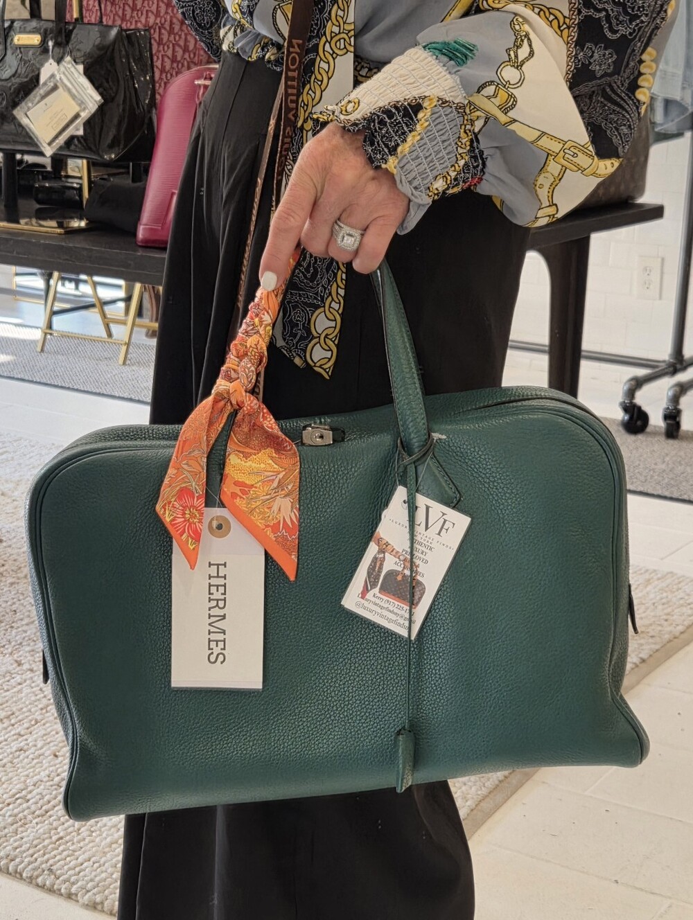 Hermes boston bag 1837 Vintage Inspired